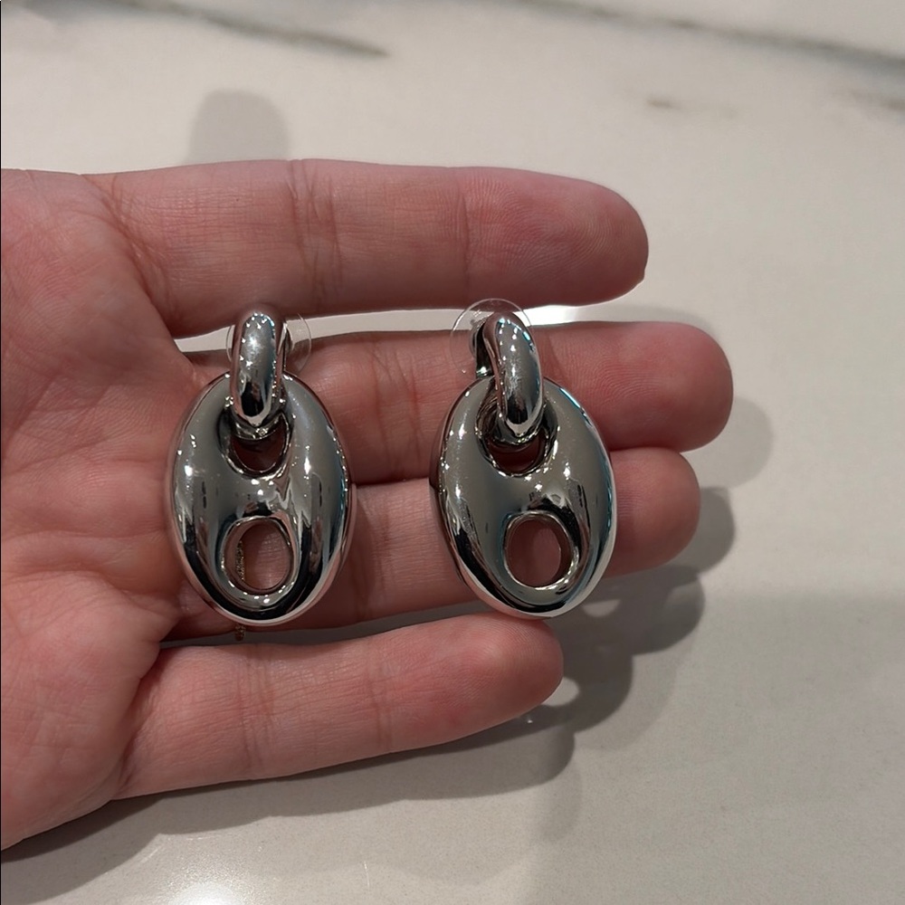 Elegant Silver Hoop Earrings